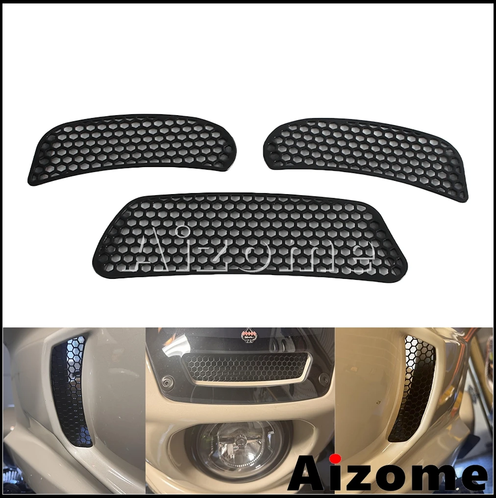 

Motorcycle Front Headlight Fairing Mesh Vent Screen Cover For Harley Softail Low Rider ST FXLRST 2022-2025 El Diablo FXRST 2022