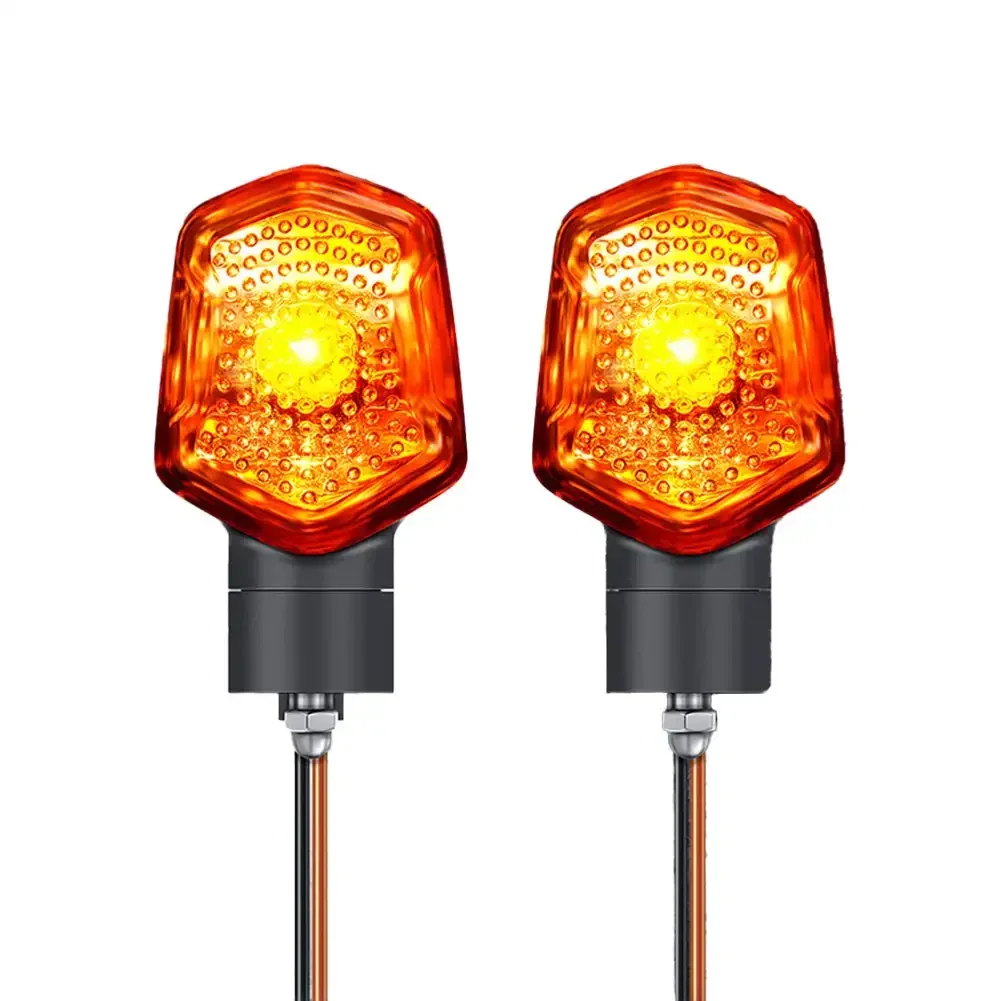 2Pcs Motorbike Blinker Front Rear Universal Moto Accessories Signal Lamp DC 12V Motorcycle LED Turn Signal Lights for MSX125 M3