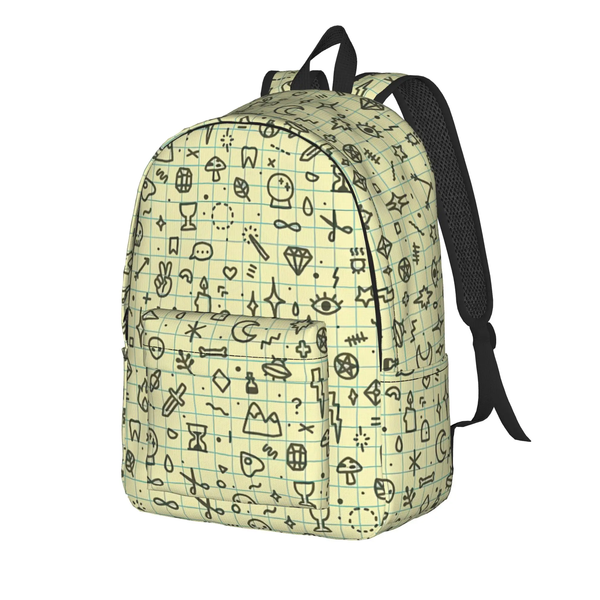 Back to school season Doodles Pattern Schoolbag Back To School For Men Women Vintage Backpack