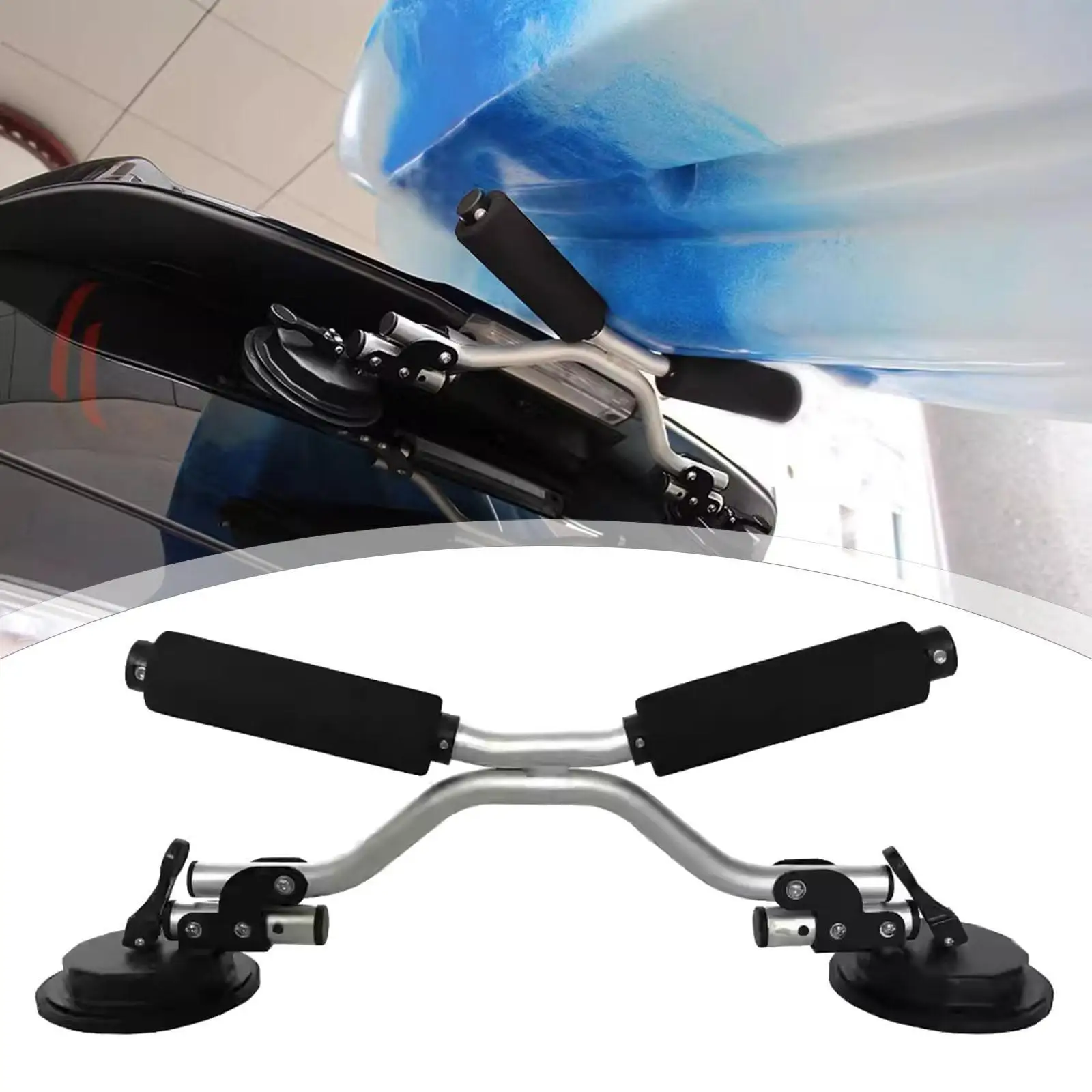

Boat Roller for Mounting Kayaks and Canoes to Car Tops Suction Lightweight Metal Sturdy Canoes Roller Kayaks Roller Roof Loader