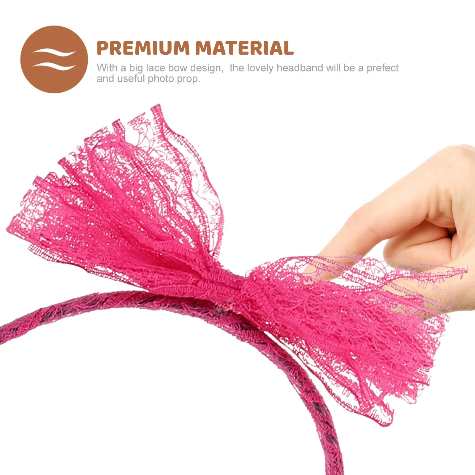 

4pcs Big Bow Headbands Women Lace Hairbands Girls Adorable Photo Prop Hairstyle Party Cosplay Hair Decor Butterfly Bows