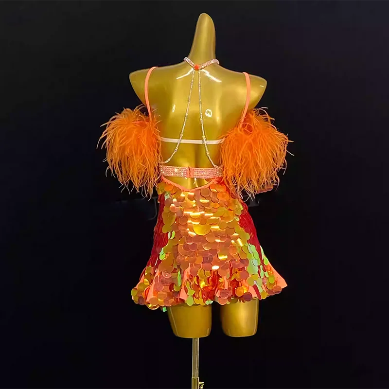 orange dance dress Contemporary and Lyrical Dancewear