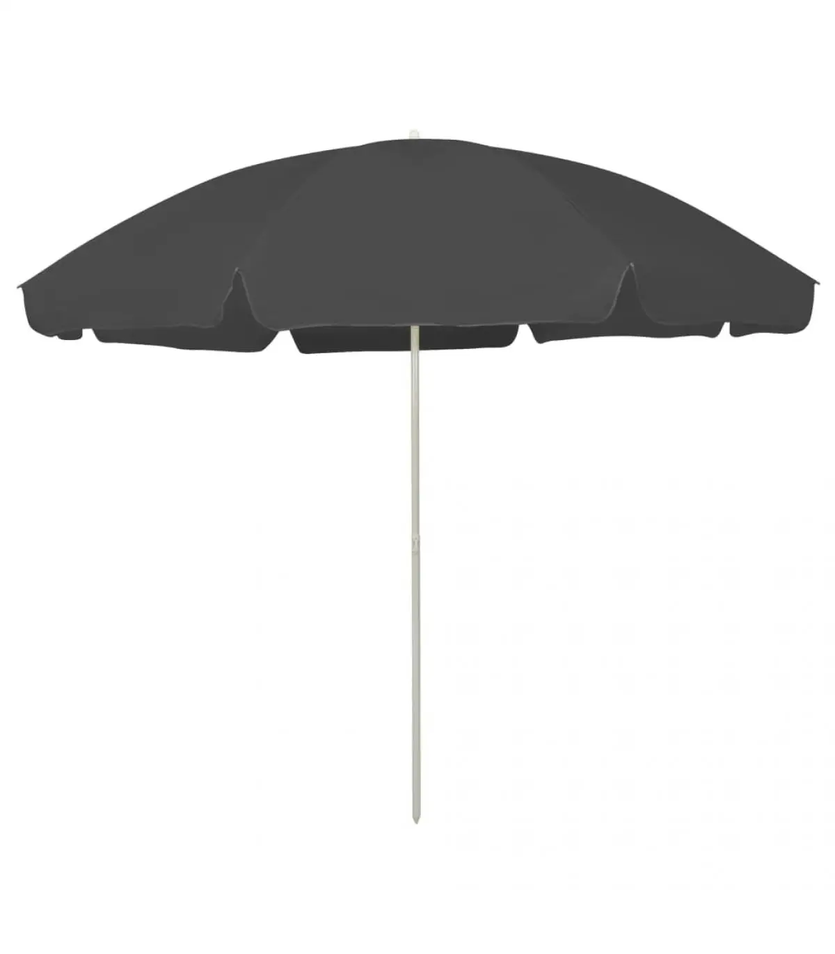 300 cm anthracite gray beach umbrella