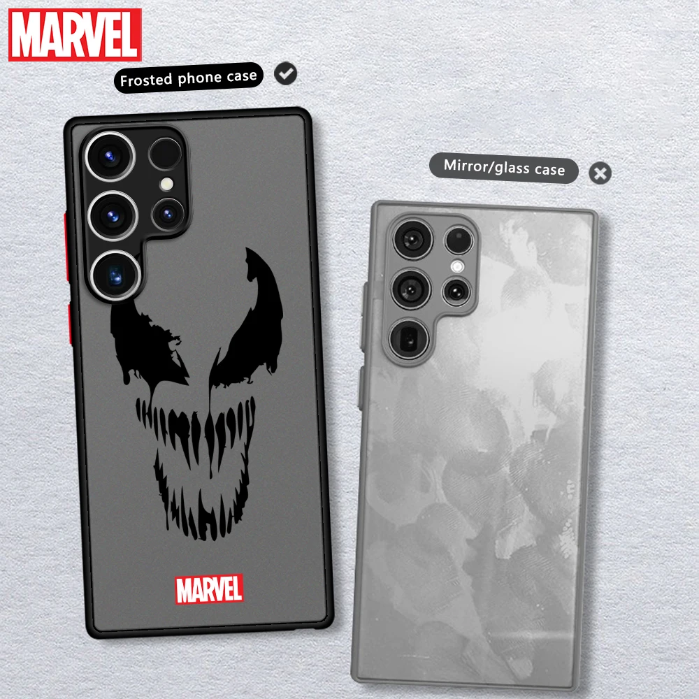 Marvel Spiderman Ironman Phone Case for Samsung Galaxy S23 Ultra S24 Ultra S22 Ultra S20 S21 FE 5G S10 Plus S9 Plus Matte Cover
