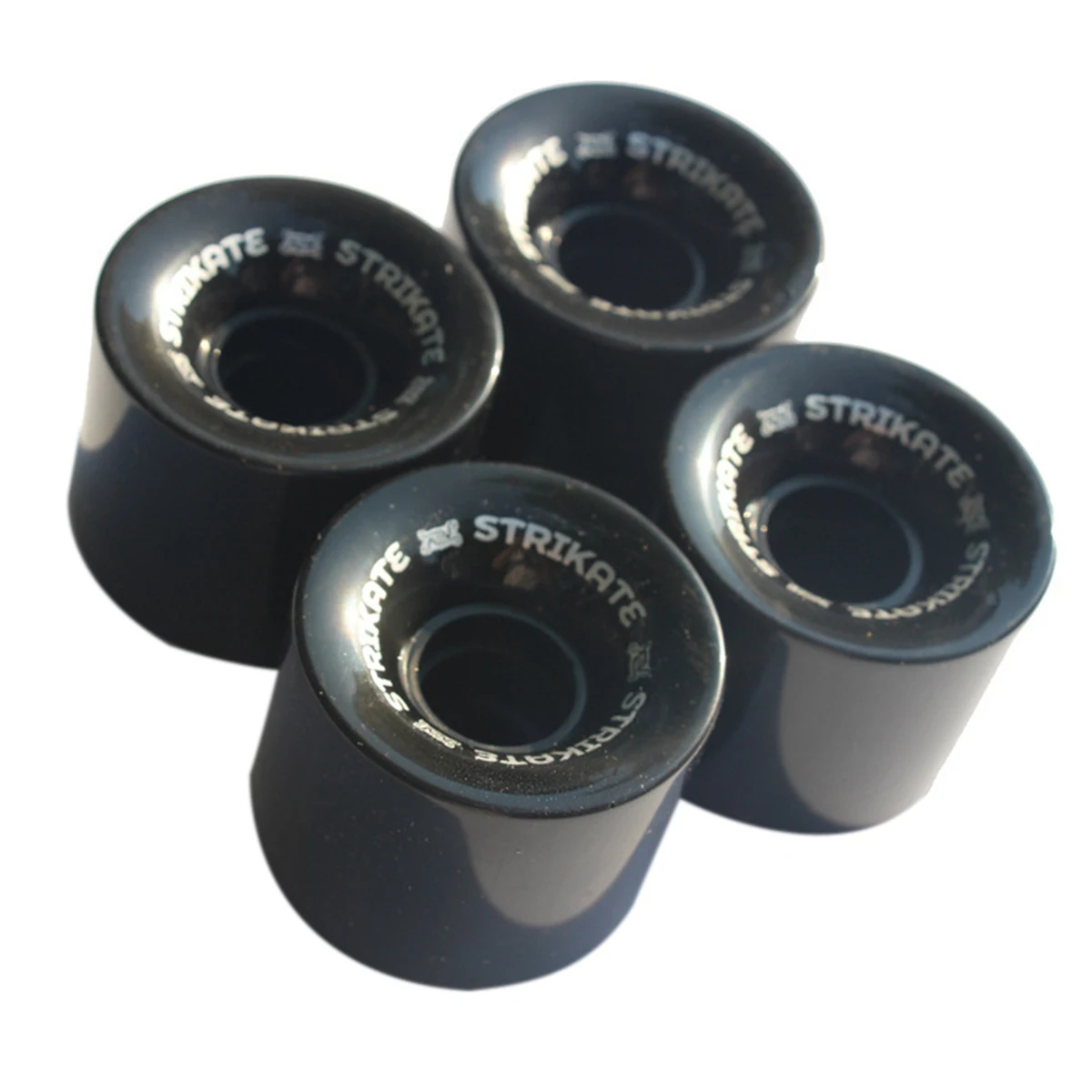 4Pcs/Set 60X45mm Cruiser Skateboard Wheels PU Wheels Long Board Cruiser Wheels,Black