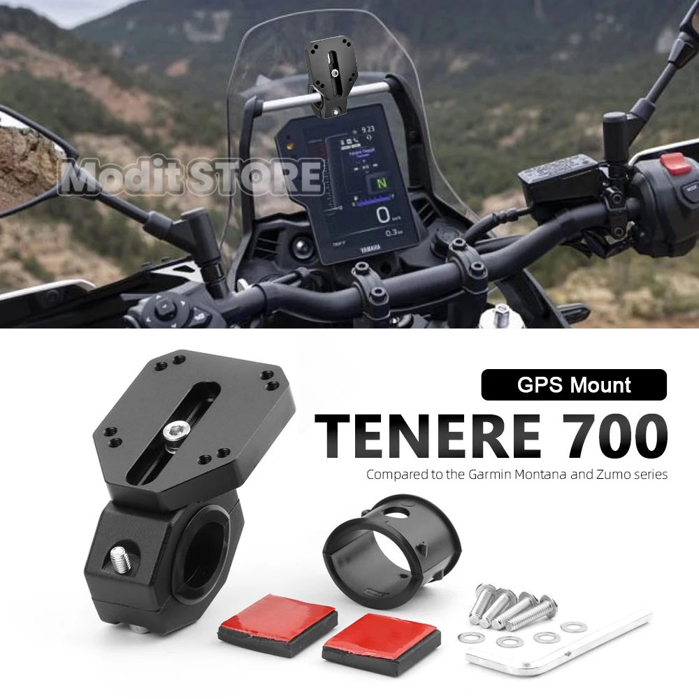 Für YAMAHA TENERE 700 Tenere700 2018-2026 Motorrad 12mm/22mm GPS Halterung Navigation XT 1200 XT1200Z telefon Halter Halterung