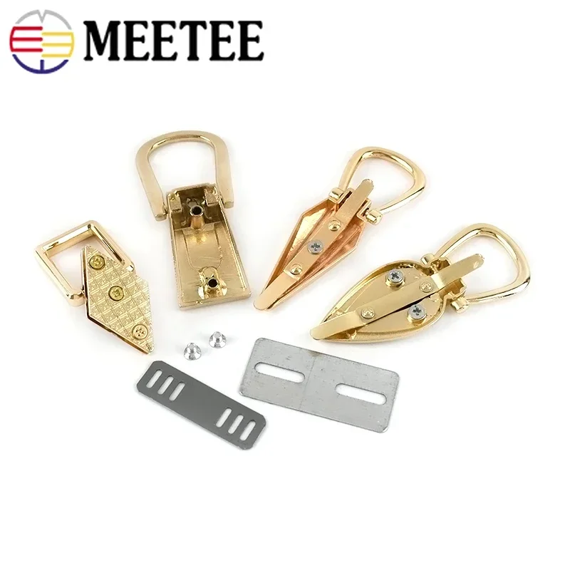 4/10Pcs Bag Side Clip Buckle 17-22mm Metal Handbag Connector Clasp Strap Chain Hanger Hook Luggage Belt DIY Hardware Accessories