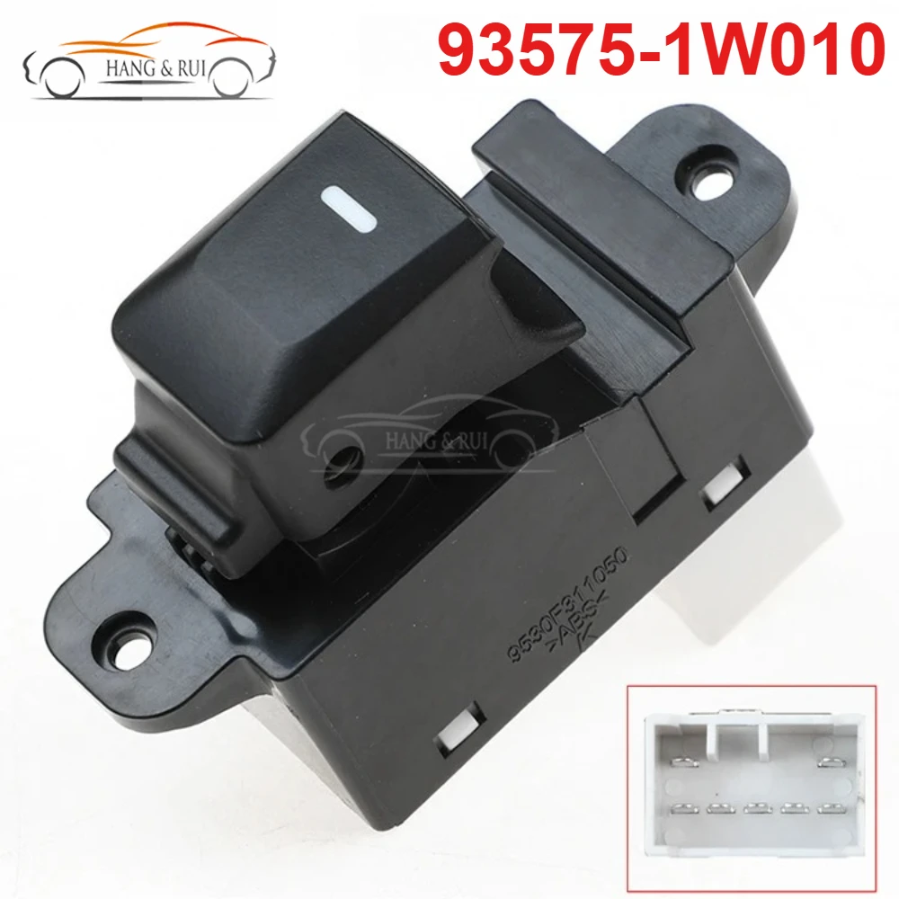 93581-A7100 93575-1W010 7 Pins Power Single Window Switch Button 935751W010 For 2011- 2017 Kia Rio Pride