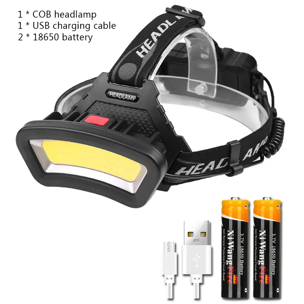 LONGRIVER COB LED Headlamp Black 3
