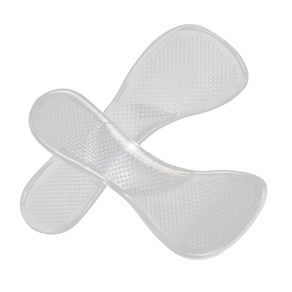

1Pair Breathable Soft Elastic Silicone Heel Pads Detachable Gel Insole For Women Reusable Shoe Foot Care Tool Height Increase