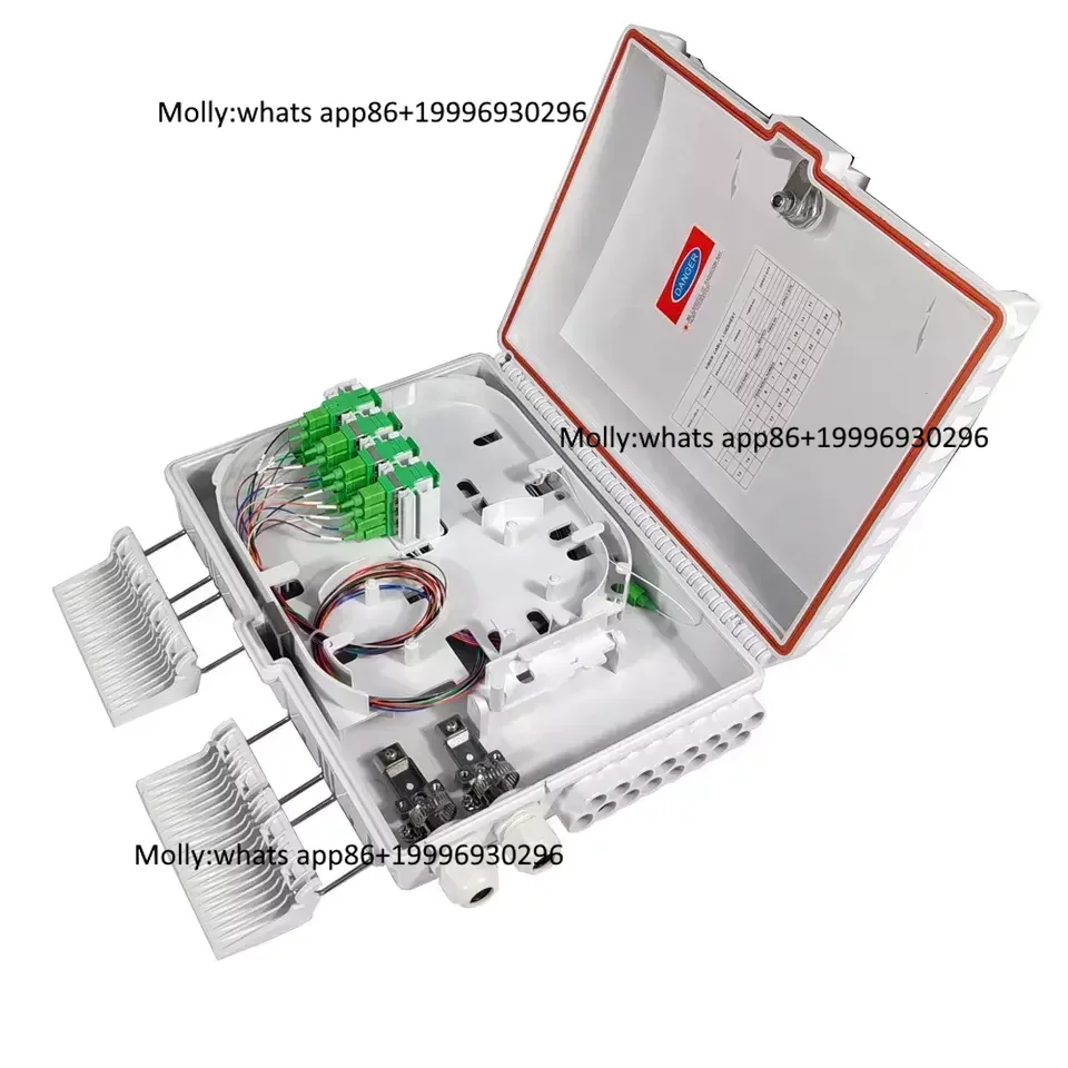 Fiber Optic  Distribution Box 16 Cores 16way  PLC Splitter Box  for Telecommunication  IP65 Ftth CTO Box