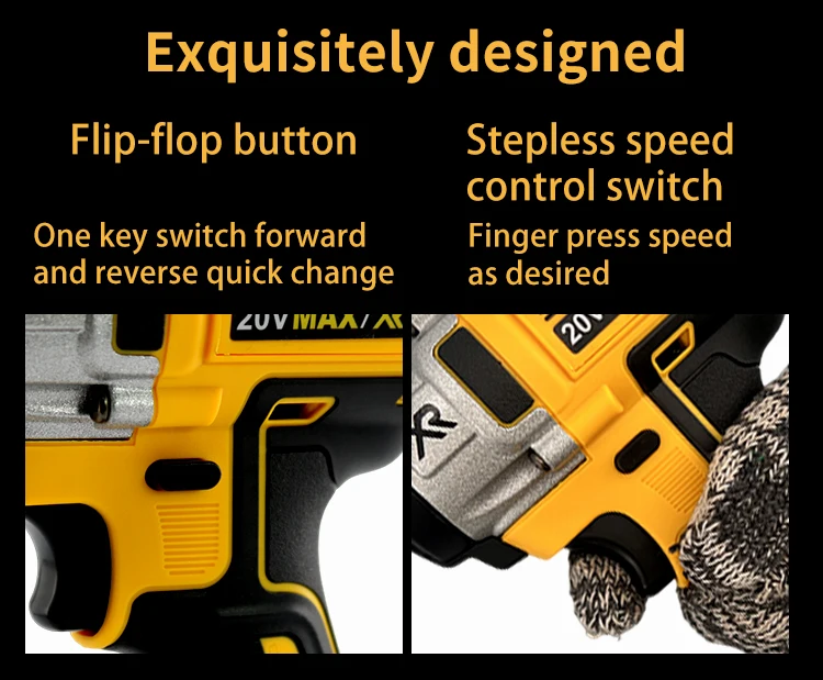 DEWALT DCD887 Wireless Brushless Electric Screwdriver Drill Tool