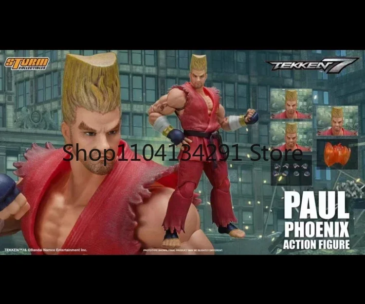Versión Original en Stock Storm Toys Tekken 7 Paul Phoenix oro rojo edición especial regalo de cumpleaños juguete figura de acción coleccionable