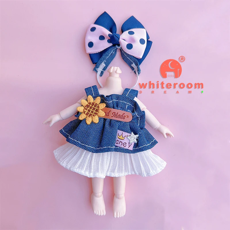 16CM Doll Clothes for 1/8 BJD Doll 25 Stylish Dress Skirt Outfit Fashion Dress Up for Girl DIY Toy Accessories Gift