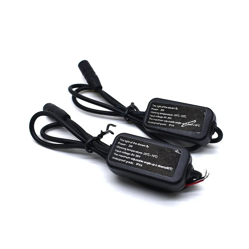 2PCS/Lot Motorcycle Angel Wings Projection Light Kit, Underbody Waterproof Courtesy LED Welcome Lamp Ghost Shadow Lights