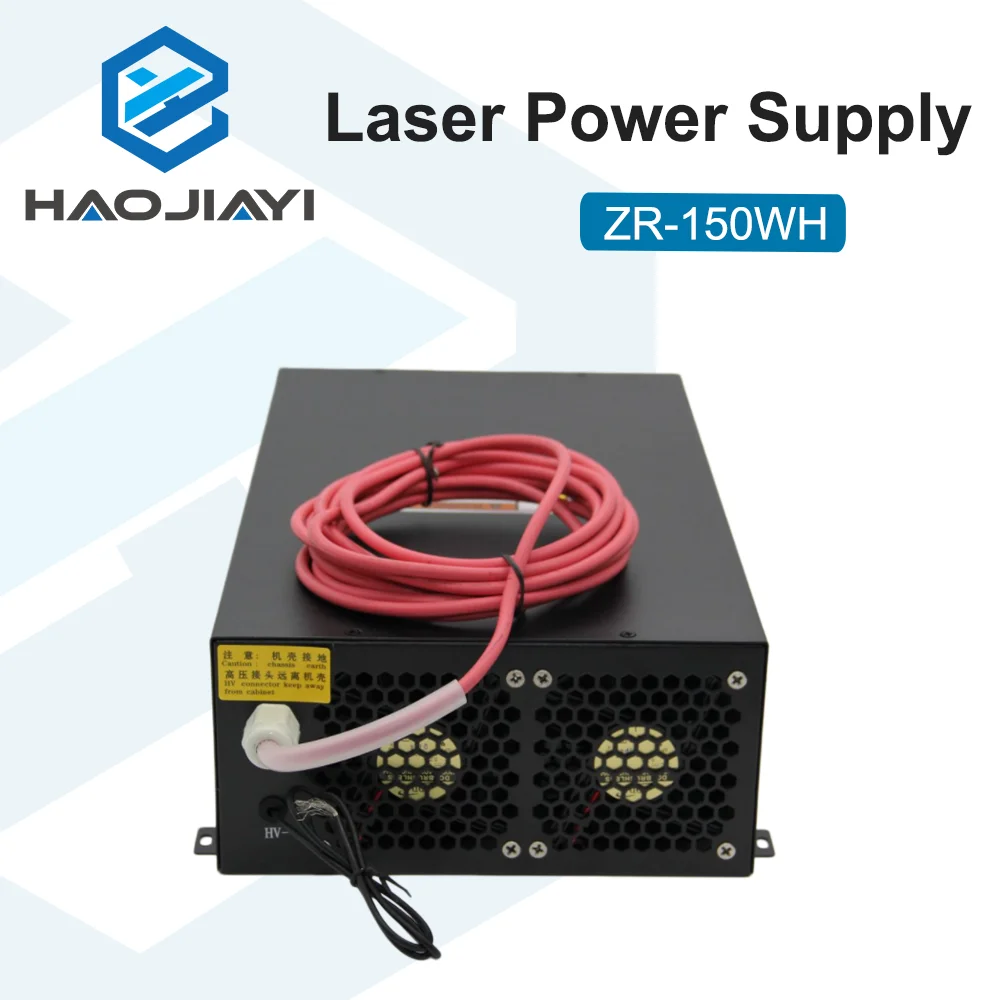 ZR-150WH 150W CO2 Laser Power Source 150-180W Glass Laser Tube Power Supply for Engraving Cutting Machine 2-Year Warranty