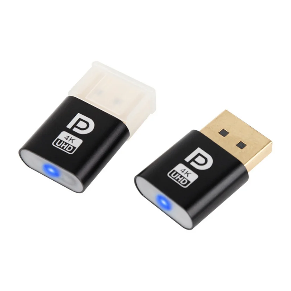 Dummy Plug Virtual Display Adapter Edid Headless 4k Display Emulator Virtual Displayport Accessories For PC Desktop