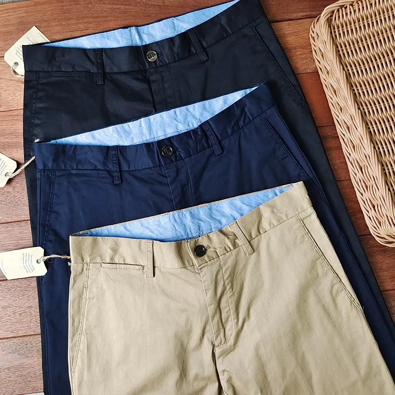 Men's stretch gauze business casual pants trousers