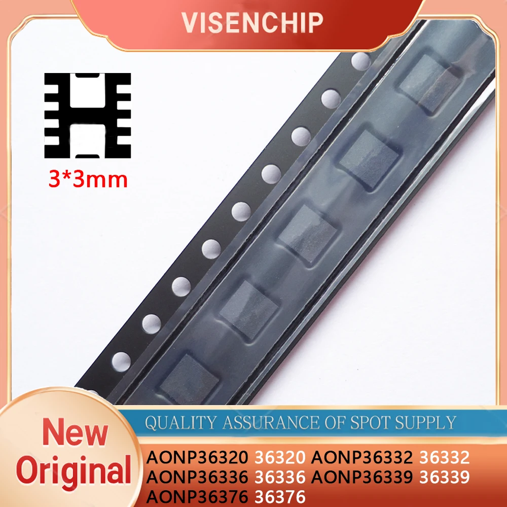 5Pieces New Original AONP36320 AONP36332 AONP36336 AONP36339 AONP36376 AON36320 Aon 36332 36336 36339 36376 QFN-8