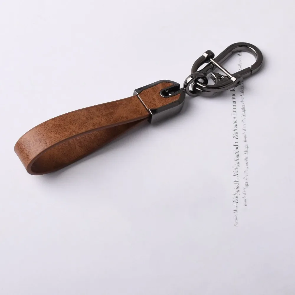 

New Multifunctional Leather Car Keychain Portable Anti Loss Keychain Ring Waist Hanging for Men and Women