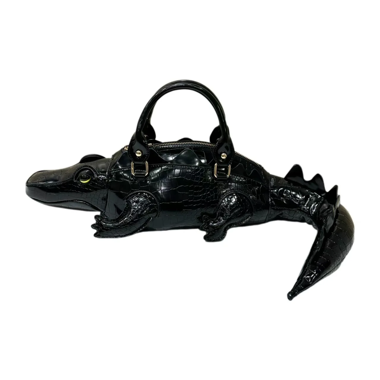 

Personalized creative cute quirky trendy cool and handsome crocodile bag, Crocodile pattern handbag shoulder crossbody bag ﻿y2k