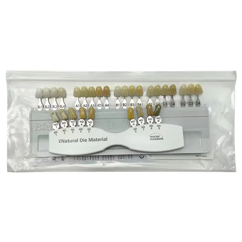 

Tooth Kirby swatch, porcelain tooth comparison board