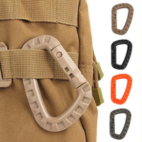 1/2/3pcs Quick draw attach Mountain Buckle Hike Hang Outdoor Carabiner Climb Clasp Clip Hook Hanger Webbing Web Camp Bushcraft
