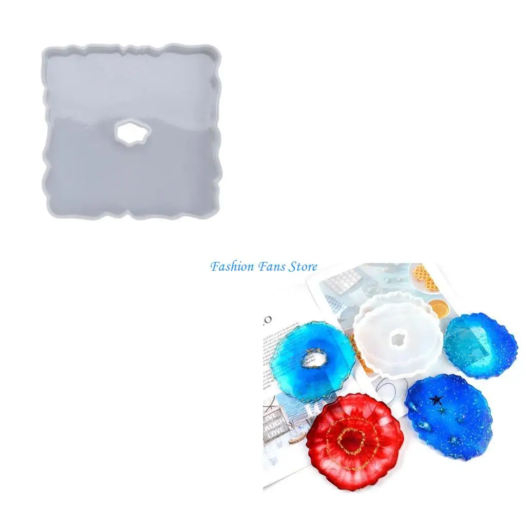 

Irregular Mug Pad Resin Casting Silicone Mold Crystal Agate Mold