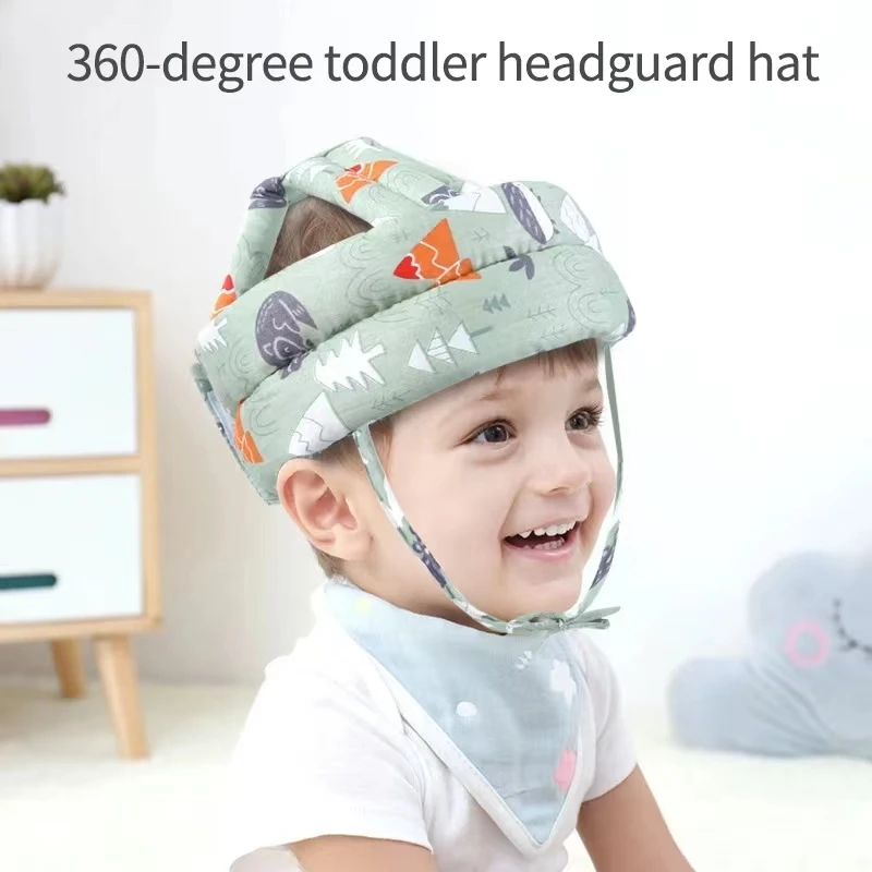 Baby Safety Helmet Head Protection Headgear Toddler Anti-fall Pad Children Learn To Walk Crash Cap Adjustable Protective Soft