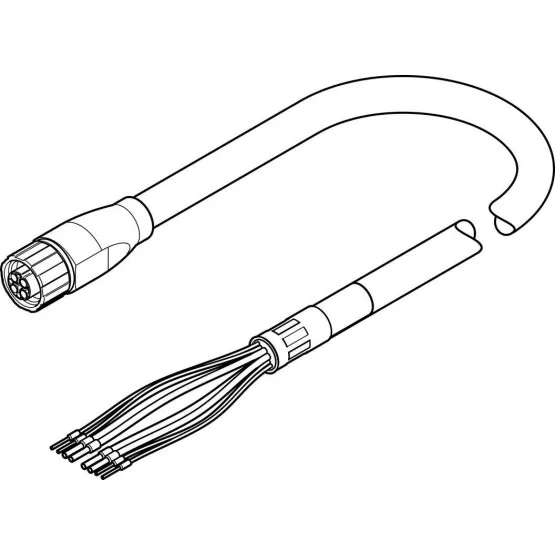 NEBM-M16G8-E-15-Q9-LE8-1 Smooth and quiet operation Motor cable 5391550