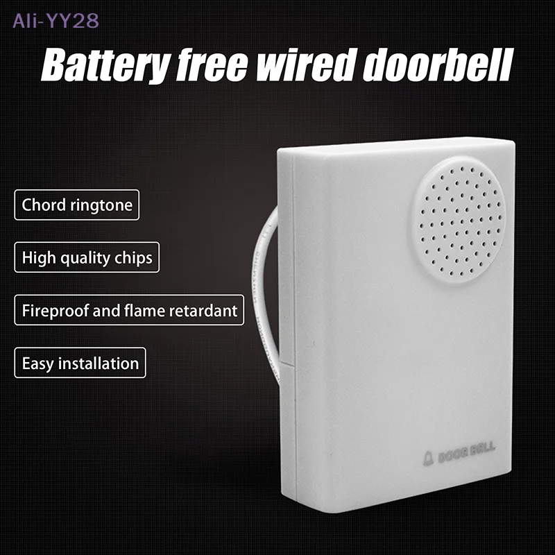 【YY28】Doorbell Electronic Wire Door Bell Ding-Dong Dry Battery Or Connect To 12V Two Types