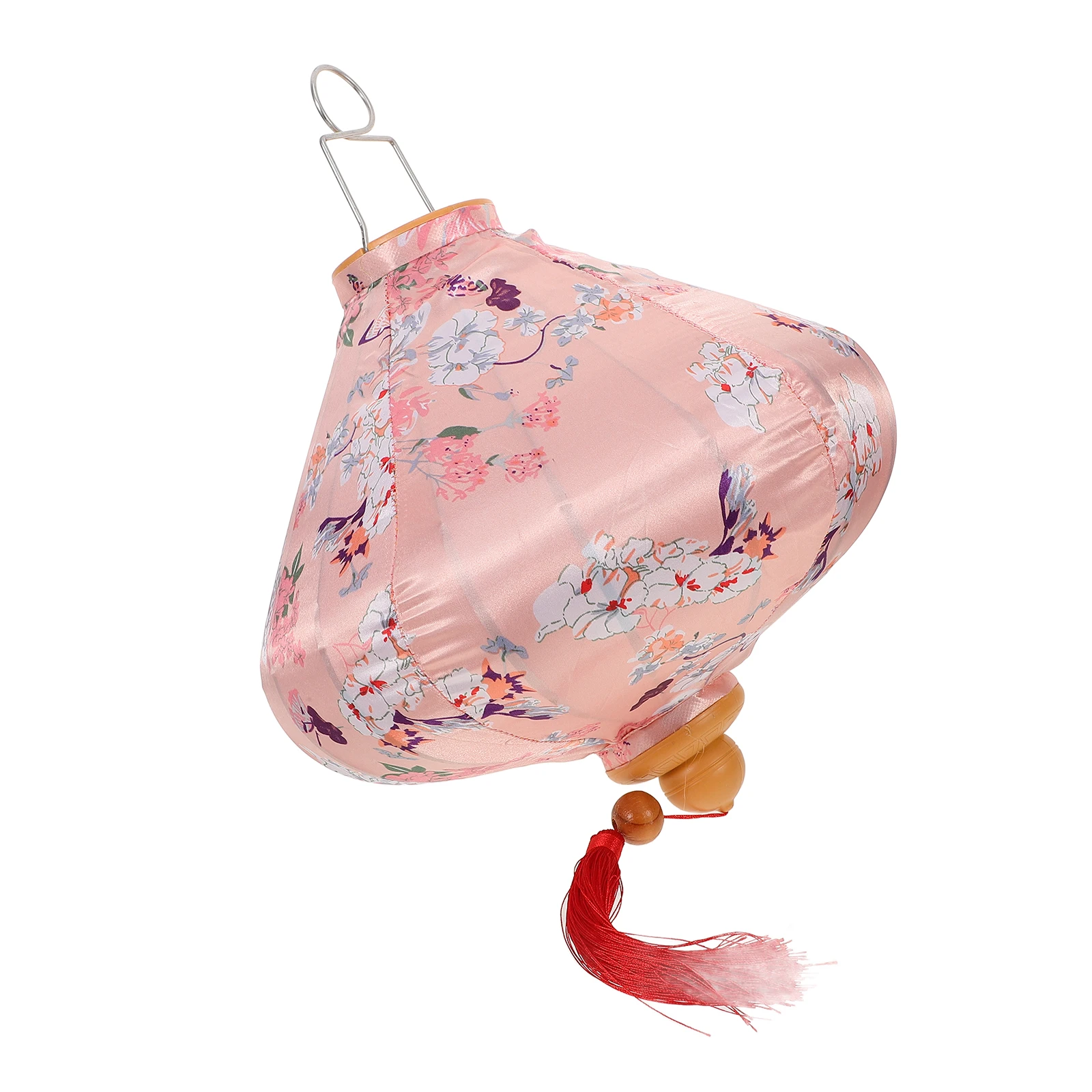 

Chinese Lantern Diamond Hanging Light Weather Resistant Silk Outdoor Asian Decor Lunar New Year Decoration