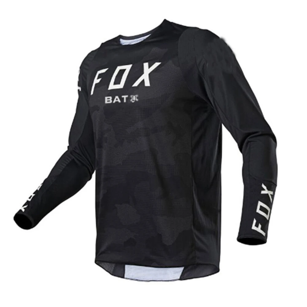 

BAT FOX Motocross Jersey MTB T-Shirts Downhill Jeresy Mountain Bike Shirt Camiseta Offroad DH Quick Dry Man Cycling Jersey