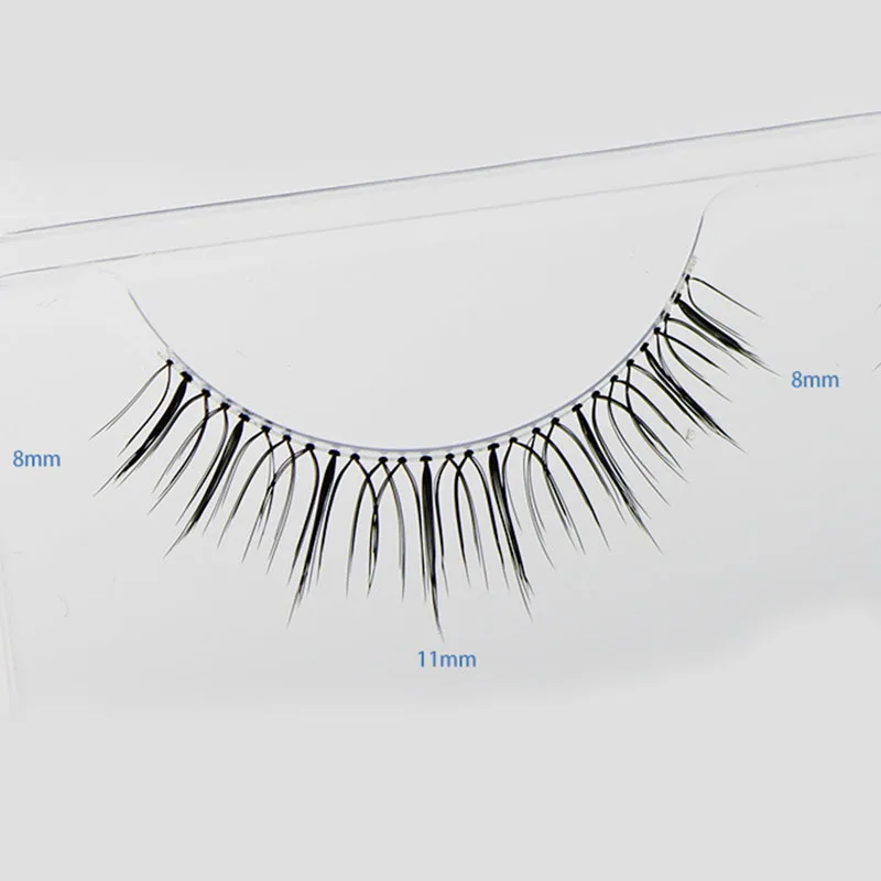 5Pairs Fairy Air Lash U-Type Girl Group False Eyelashes Transparent Stem Manga False Lashes Nature Little Devil Eyelash Makeup