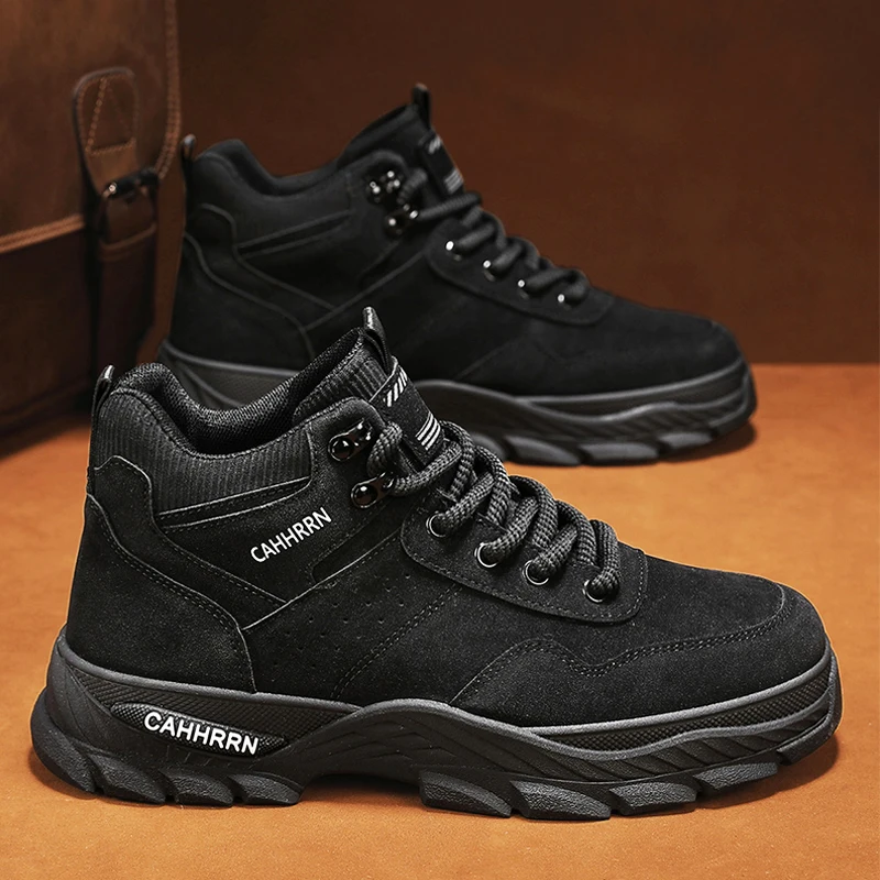 Men's Waterproof Hiking Work Boots Non-Slip Lightweight Outdoors Non-Slip Desert Boots image 5