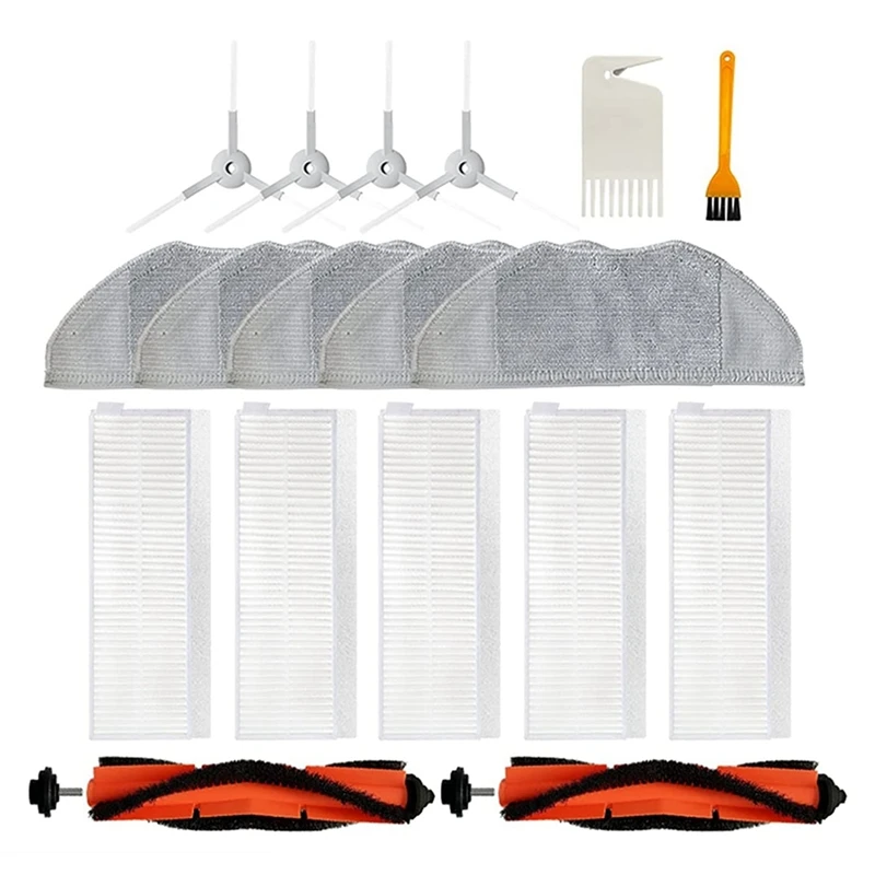 Acessórios para aspirador de pó, filtro hepa, pano, escova lateral principal para xiaomi mijia g1 mjstg1, peças de aspirador de pó