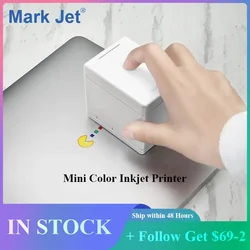 Mark jet mini impressora colorida portátil impressora jato de tinta pvc plástico móvel máquina de impressão para pequenas empresas