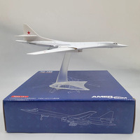 Plane Model Toy 1/200 Scale Russia Air Force Tupolev TU-160 TU160 Diecast Alloy Aircraft Collectible Display Airplanes