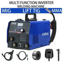 Spawarki Mig półautomatyczna bezgazowa maszyna spawanie gazowe 3 w 1 Mig MMA Lift Tig spawacz łukowy 220V spawarka domowa