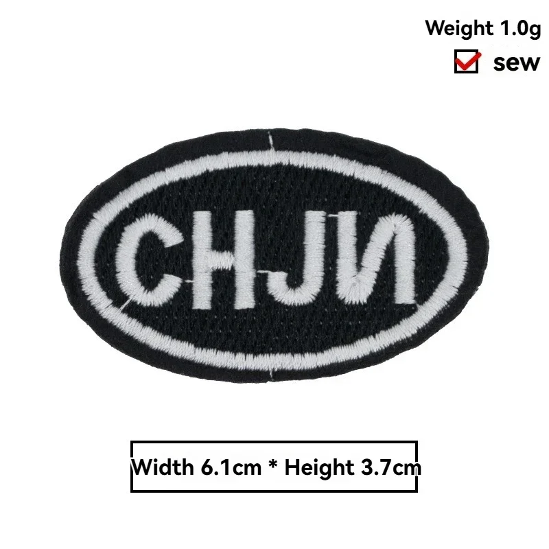 

Legend Concept Letter Ironing on Embroidered Clothes Patches for Clothing Stickers Garment Punk Style Bike Motorcycle Patch
