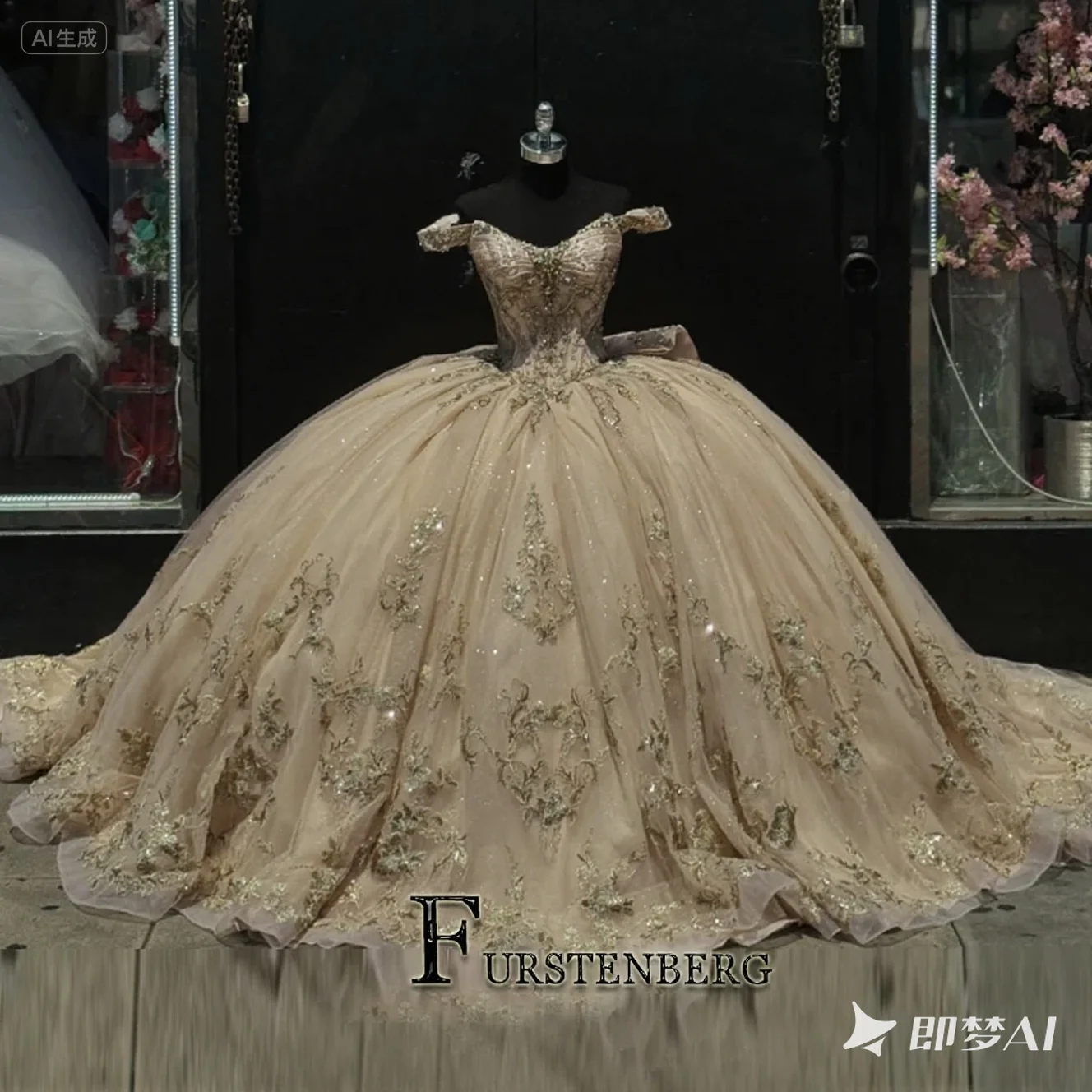 فستان FURSTENBERG للأطفال باللون الوردي 15 عامًا فستان Quinceanera بفيونكة وخرز كيب فستان رسمي للحفلات بعمر 15 عامًا فساتين quinceanera مخصصة #3