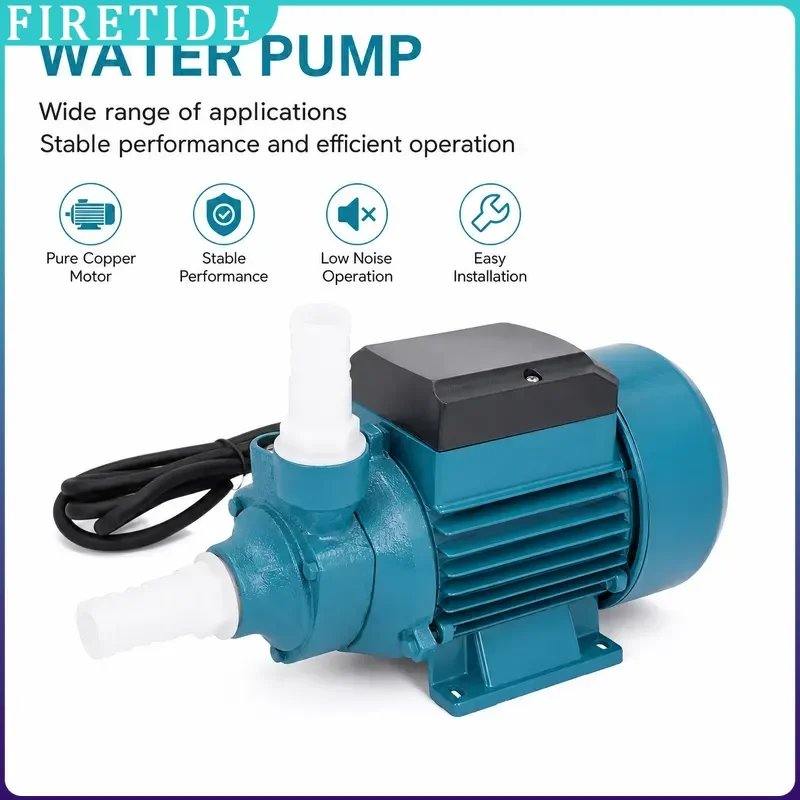 180W DC12 24 48V Unipolar Motor Pump Horizontal Single Suction Irrigation Water Pump 15m Head High Pressure Clean Water Transfer