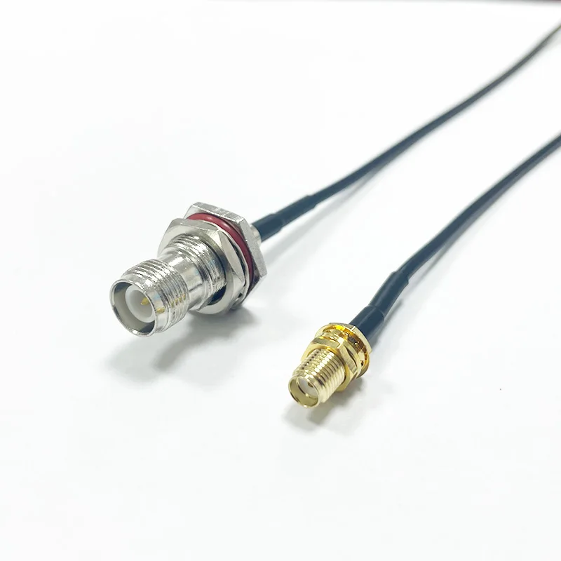 SMA Female Plug to RP-TNC Female Bulkhead Pigtail Jumper RF Coaxial Cable RG174