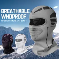 Pasamontañas para motociclismo, máscara de esquí de invierno para hombres y mujeres, pasamontañas de cabeza completa de alta elasticidad debajo del casco para clima frío