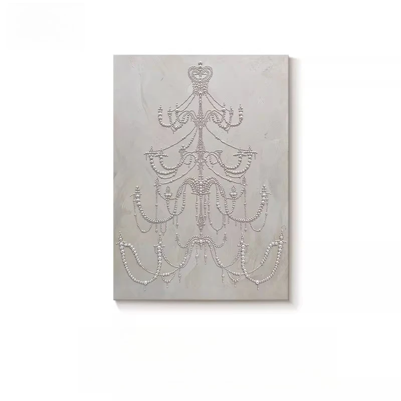 

French pearl painting, medieval style living room decorative painting, bedroom painting, creative dining room painting