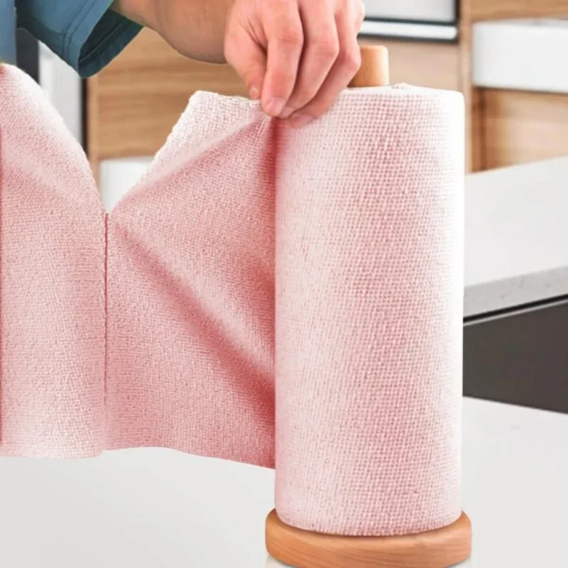 Reusable Microfiber Paper Towels Roll Absorbent Stain Removal Wipes Replacement Tissue Roll Hand Tear Washable Microfibre Towel