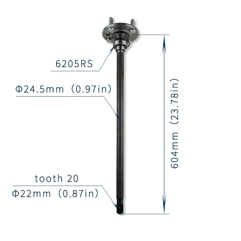 

CLUBCAR PRECEDENT/DS G&E Golf cart rear wheel drive gear shaft assembly accessories bearing #102886301/102886501