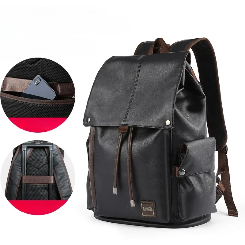 

Premium trendy brand backpack men's business commuter backpack trendy casual large-capacity computer bag college student schoolb