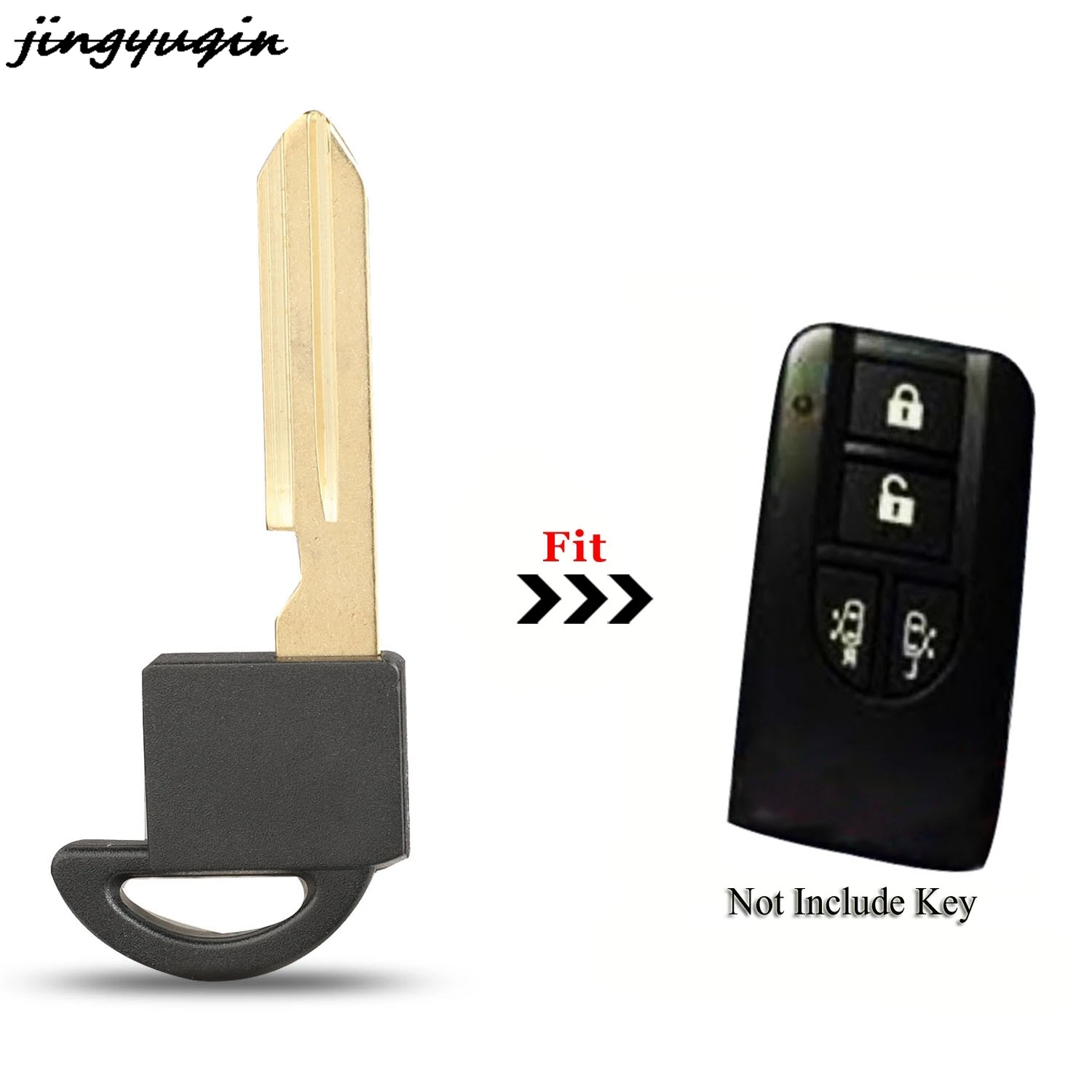 

jingyuqin Replacement Emergency Smart Remote Car Key Blade Blank Insert For NISSAN ELGRAND 2002 - 2006 B54 Fob Auto