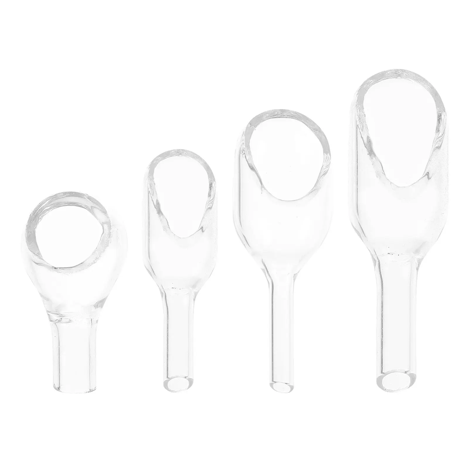 

Набор из 4 лабораторных стеклянных воронок для взвешивания, прозрачные стеклянные весовые лошироки, круглый дизайн, гладкая поверхность для легкого переноса образцов, воронки для химических лабораторий